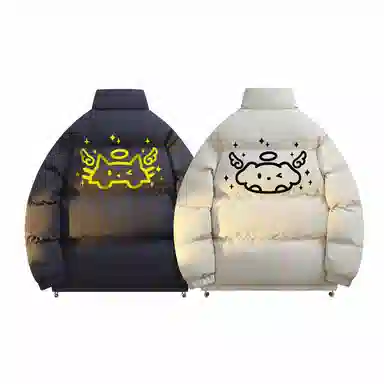 ROBINHOOD Retro American Streetwear Puffer Jacket