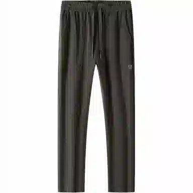 红豆 系带舒适纯色直筒宽松休闲裤 男款