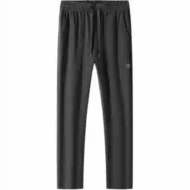 红豆 系带舒适纯色直筒宽松休闲裤 男款