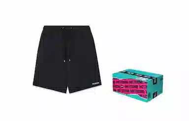 WE11DONE FW22 Black Shorts
