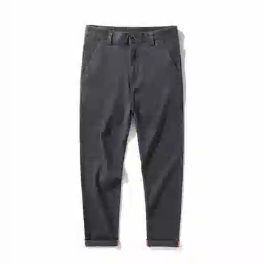 海尔斯 薄款纯色弹力修身舒适简约百搭休闲裤 男款