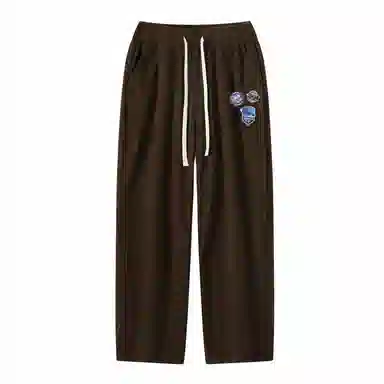 三体 战舰系列 简约基础款宽松阔腿修身百搭松紧系绳直筒垂感自然美式复古高街潮牌时尚舒适透气户外徒步爬山休闲裤 男女同款