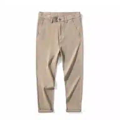 海尔斯 薄款纯色弹力修身舒适简约百搭休闲裤 男款