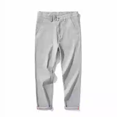 海尔斯 薄款纯色弹力修身舒适简约百搭休闲裤 男款