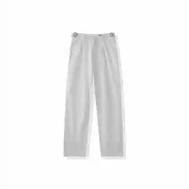 我是大卫 韩版松弛感两侧可调节直筒设计感百搭休闲裤 男女同款 白色