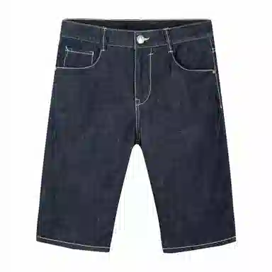 与狼共舞 潮流时尚百搭休闲舒适轻薄透气吸汗牛仔短裤 男款