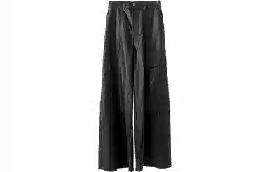 Huànxiàngzhě Original Design Cargo Wide-Leg Pants Black