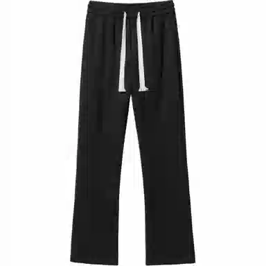 棉致 美式学院风潮流百搭宽松纯色运动休闲裤 男女同款