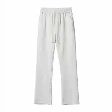 棉致 美式学院风潮流百搭宽松纯色运动休闲裤 男女同款