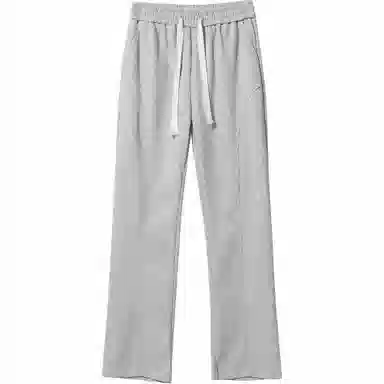 棉致 美式学院风潮流百搭宽松纯色运动休闲裤 男女同款