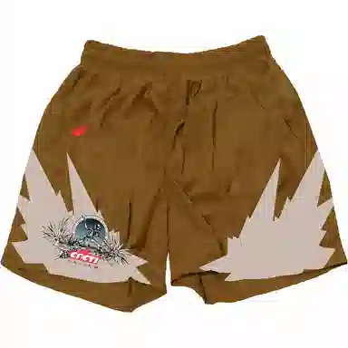 Travis Scott Printed Shorts Brown