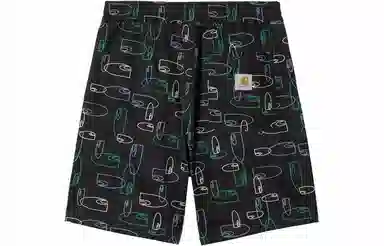 Carhartt WIP SS23 Logo Print Shorts Black