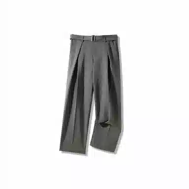 SHANTREE Straight Leg Pants Dark Grey
