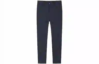 才子 商务修身条纹弹力纯色休闲裤 男款 深蓝色