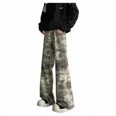 Renben Camo Green Jeans