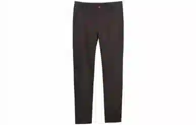 才子 纯色中腰透气微弹休闲裤 男款