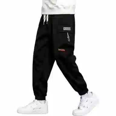 顶峰保罗 潮牌设计感百搭运动束脚休闲裤 男女同款