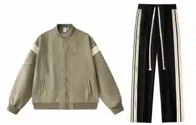 Coca-Cola Suede Stripe Embroidered Set