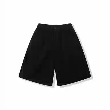 我是大卫 纯色运动直筒宽松五分休闲短裤 男款