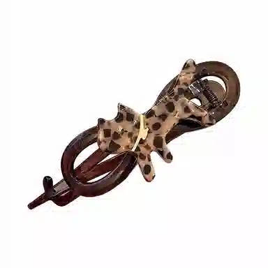 蒙妮 可爱卡通猫咪扭扭夹 亚克力 发夹 男女同款情侣款