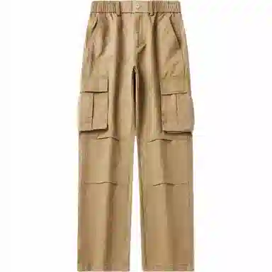 希越 重磅水洗痞帅拼接工装纯色休闲裤 男款