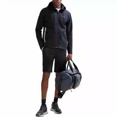 HUGO BOSS Cotton-Blend Zip-Up Hoodie With Hd Logo Print