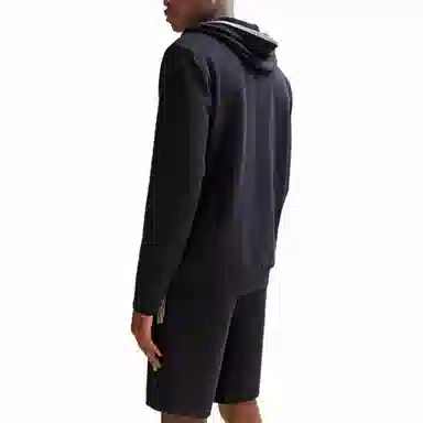 HUGO BOSS Cotton-Blend Zip-Up Hoodie With Hd Logo Print