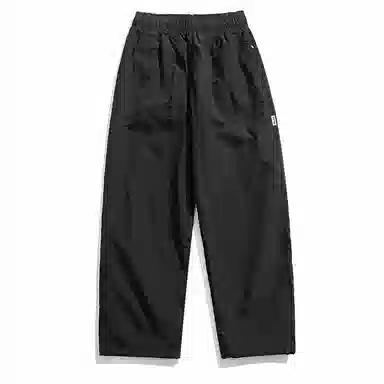 赞仕 纯色百搭简约宽松休闲裤 男女同款