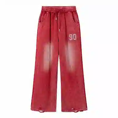 Mr. Jiangnan Vintage Print Knit Pants