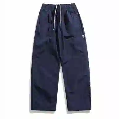 赞仕 纯色百搭简约宽松休闲裤 男女同款