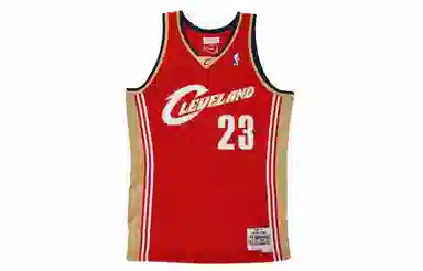 Mitchell & Ness NBA Cavaliers LeBron James 23 Away Jersey Red