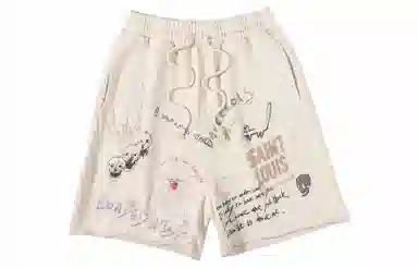 SSSAINT LOUIS Crimson Bones Loveshorts