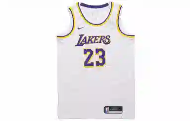 Nike NBA Lakers LeBron James 23 Fan Jersey White