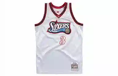 Mitchell & Ness NBA 76ers Iverson 3 Silver