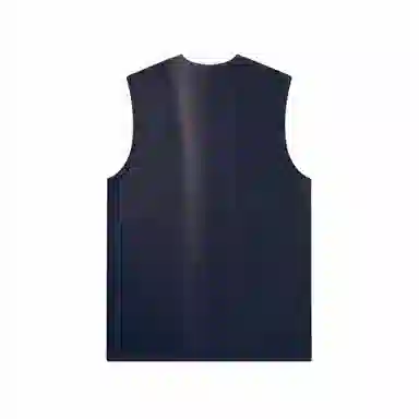 普鲁士多特蒙德 美式复古潮流休闲运动风舒适宽松坎肩圆领数字纯色无袖背心 男女同款