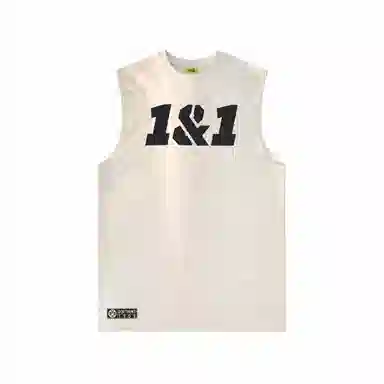 普鲁士多特蒙德 美式复古潮流休闲运动风舒适宽松坎肩圆领数字纯色无袖背心 男女同款