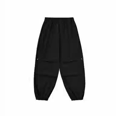 膨胀潮牌 洗水工装束脚纯色宽松休闲裤 男女同款