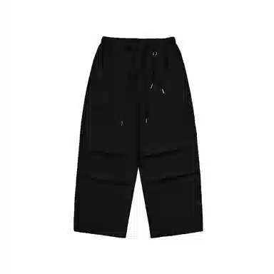 膨胀潮牌 成衣洗水宽松口袋阔腿休闲裤 男女同款