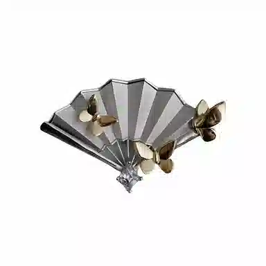 指尖瑰宝 复古蝴蝶折扇轻奢高级感气质极具美学 合金 胸针 男女同款情侣款