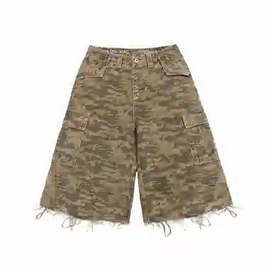 haonanhuang New Vintage Desert Camo Shorts