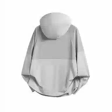 美力城 纯色防紫外线基础款凉感吸湿排汗薄款外套运动透气户外简约宽松百搭连帽长袖 超轻透气速干防紫外线防晒服 男女同款