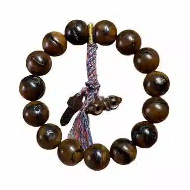 書卓 正宗雷击枣木全雷痕护身百年深山老树龄原木挂件平安#好运 檀木 手串 男女同款情侣款