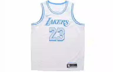 Nike NBA Lakers LeBron James 23 Fan Jersey White