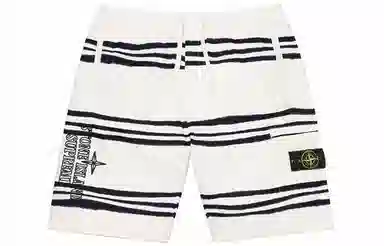 Supreme x Stone Island Warp Stripe Sweatshort