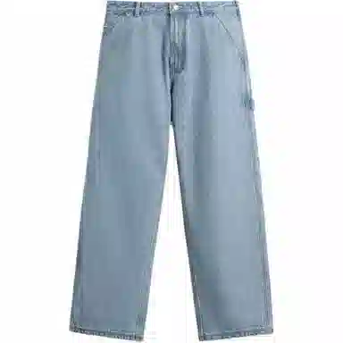 ZARA Relaxed Washed Jeans Light Blue