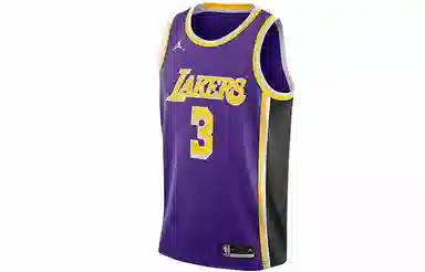 Jordan NBA Anthony Davis 3 Lakers Jersey Purple