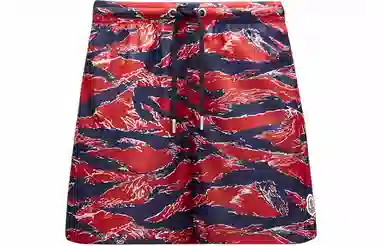 Moncler Logo Stripe Swim Shorts