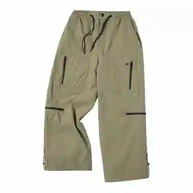 南恩 纯色多口袋防水防风户外自由式滑雪裤 男女同款