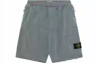 Stone Island SS23 Nylon Logo Shorts Sky Blue