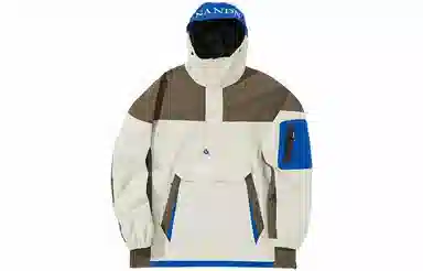 Nanen Colorblock Logo Print Hoodie